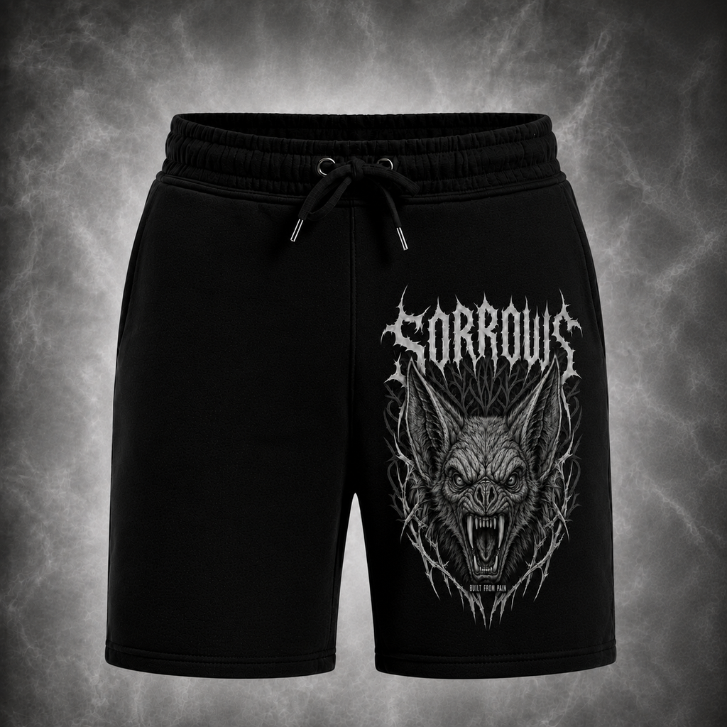 Built From Pain — Black Training Shorts