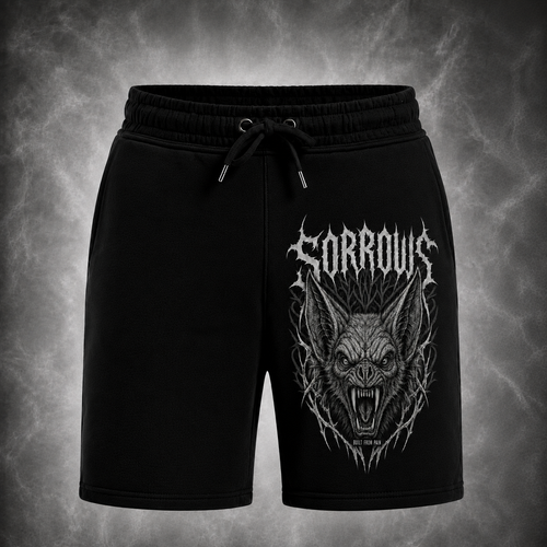 Built From Pain — Black Training Shorts