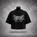 Built From Pain Bat — Black Crop Tee