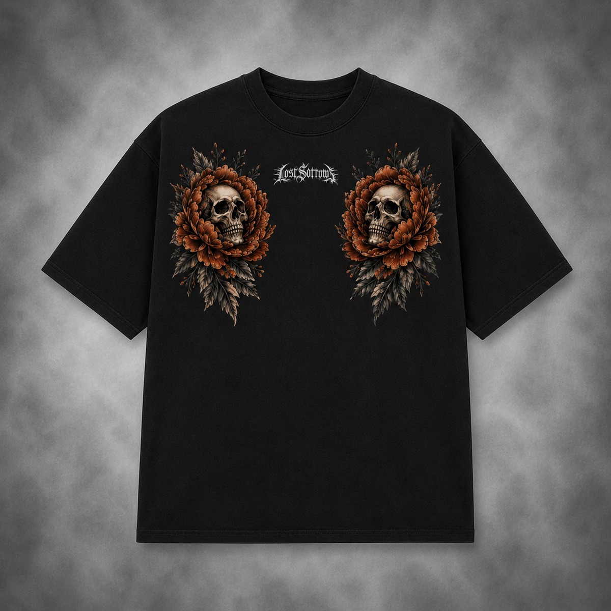 Peony T-Shirt - Burnt Orange colourway