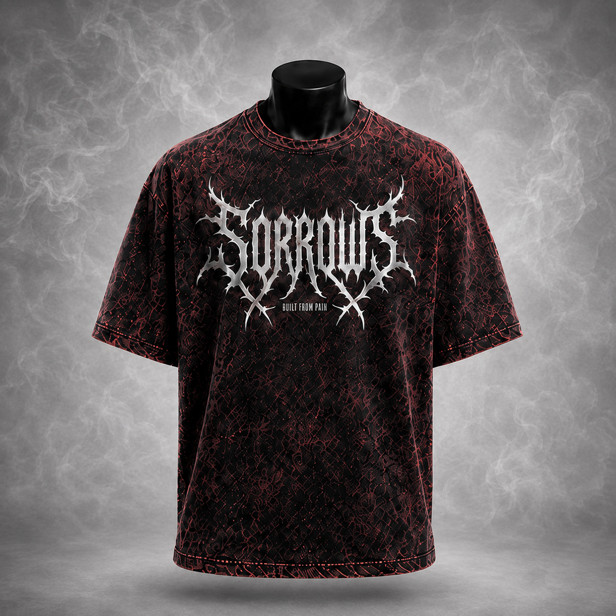 Sorrows Bat Crop Tee back graphic