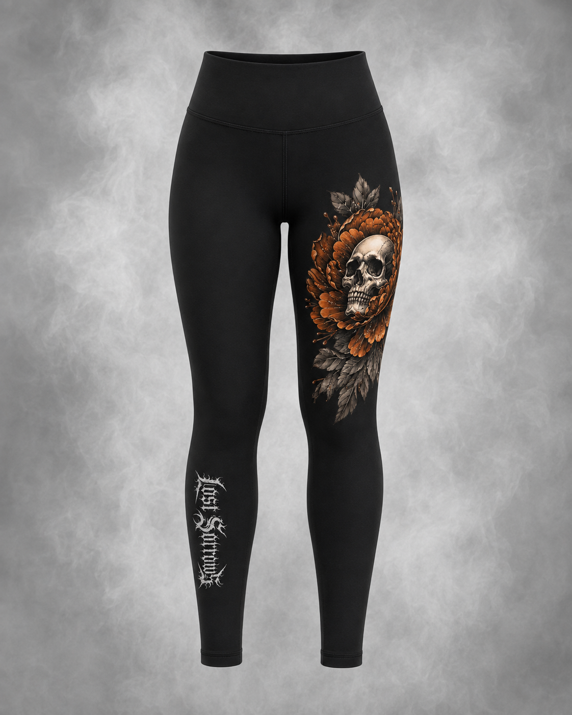 Peony Leggings - Burnt Orange colourway