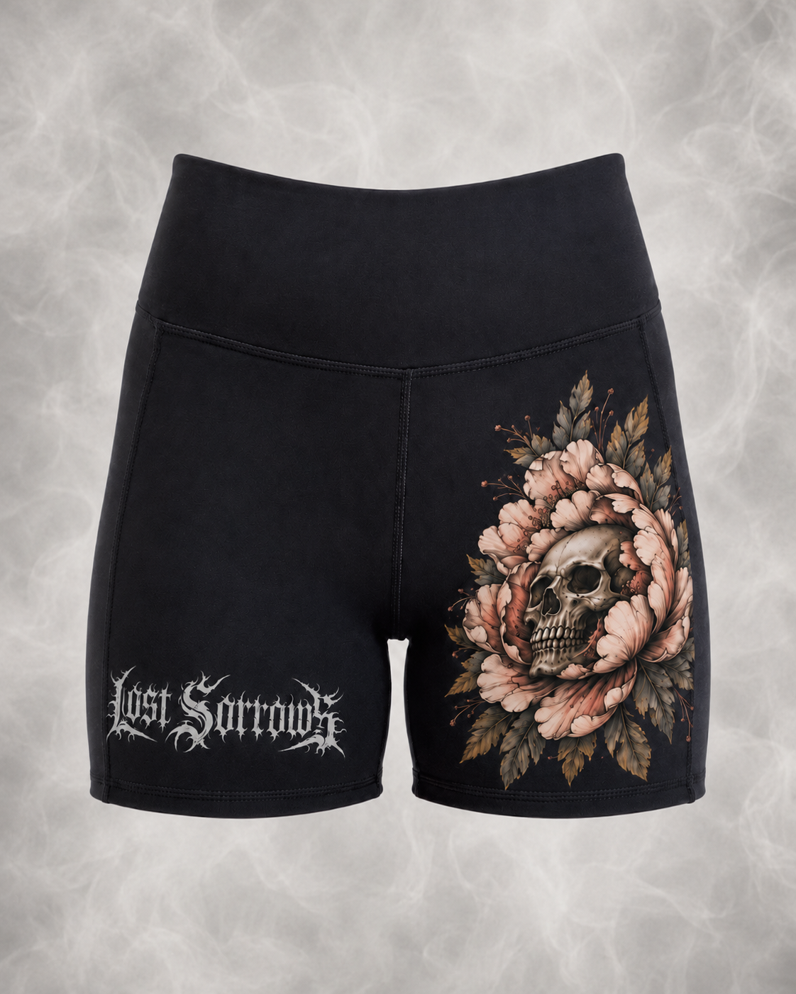 Peony Gym Shorts - Dusty Pink colourway