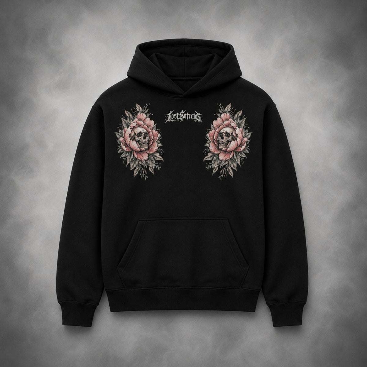 Peony Hoodie - Dusty Pink colourway