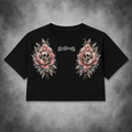 Peony Crop Top - Dusty Pink colourway