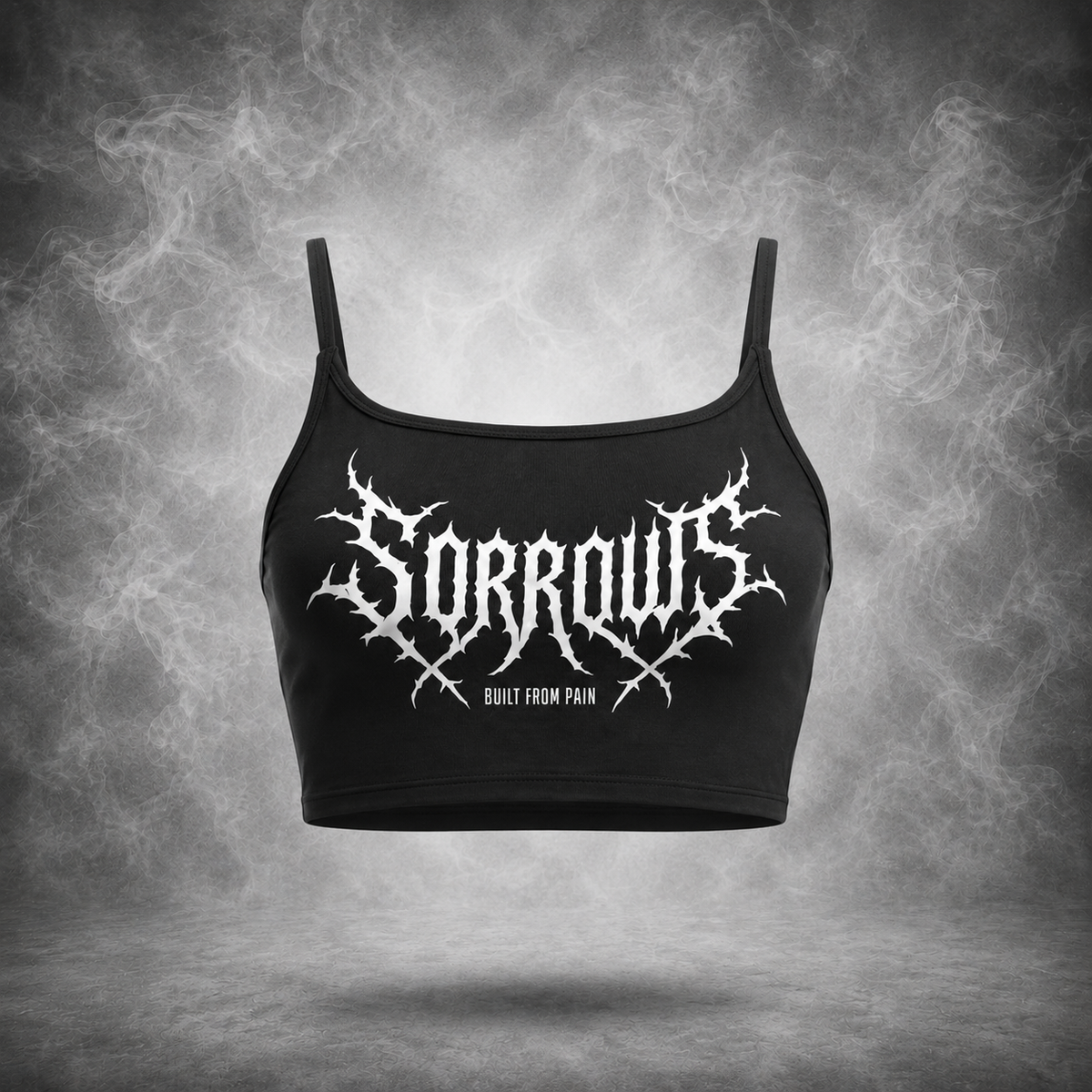 Sorrows Logo Cami Crop Top front view