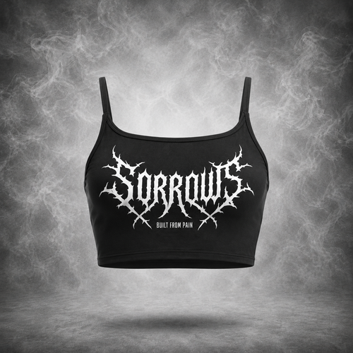 Sorrows Logo Cami Crop Top front view