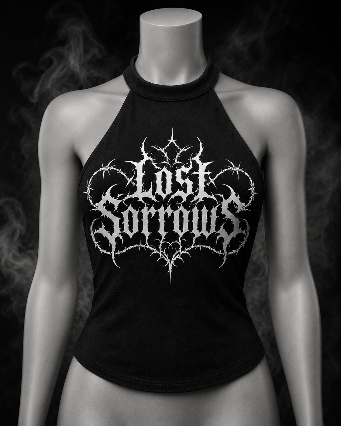 Lost Sorrows Racerback Crop Top