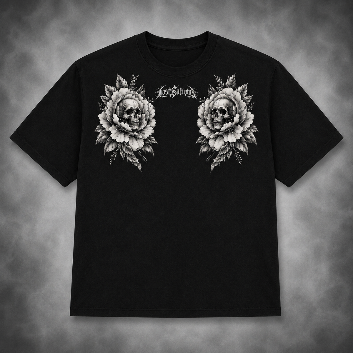 Peony T-Shirt - Monochrome colourway