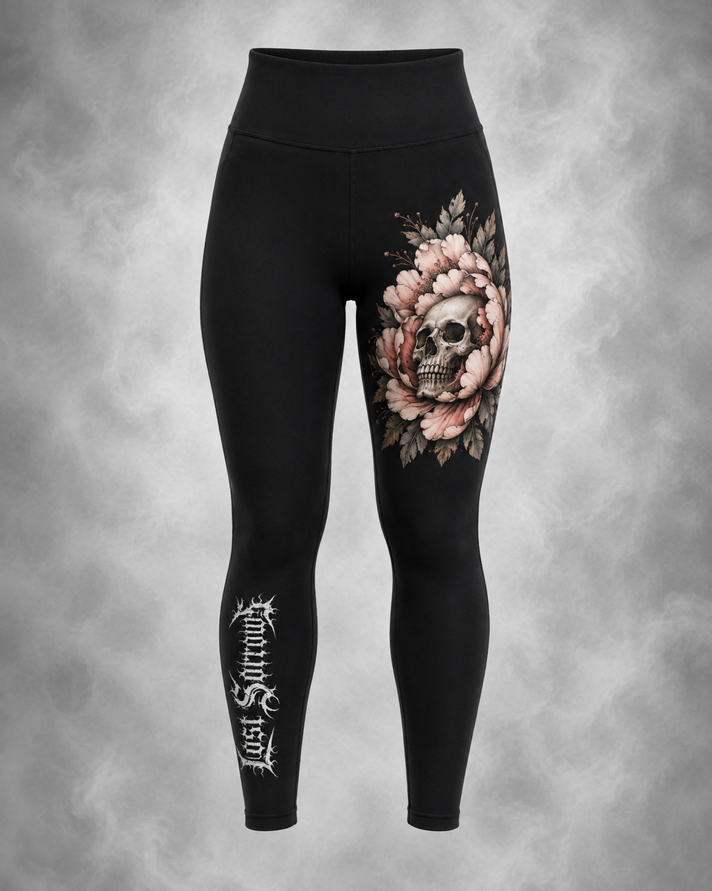 Peony Leggings - Dusty Pink colourway