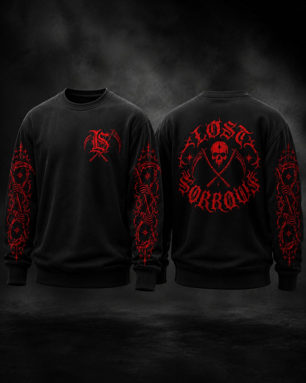 Lost Sorrows Scythe Long Sleeve T-Shirt