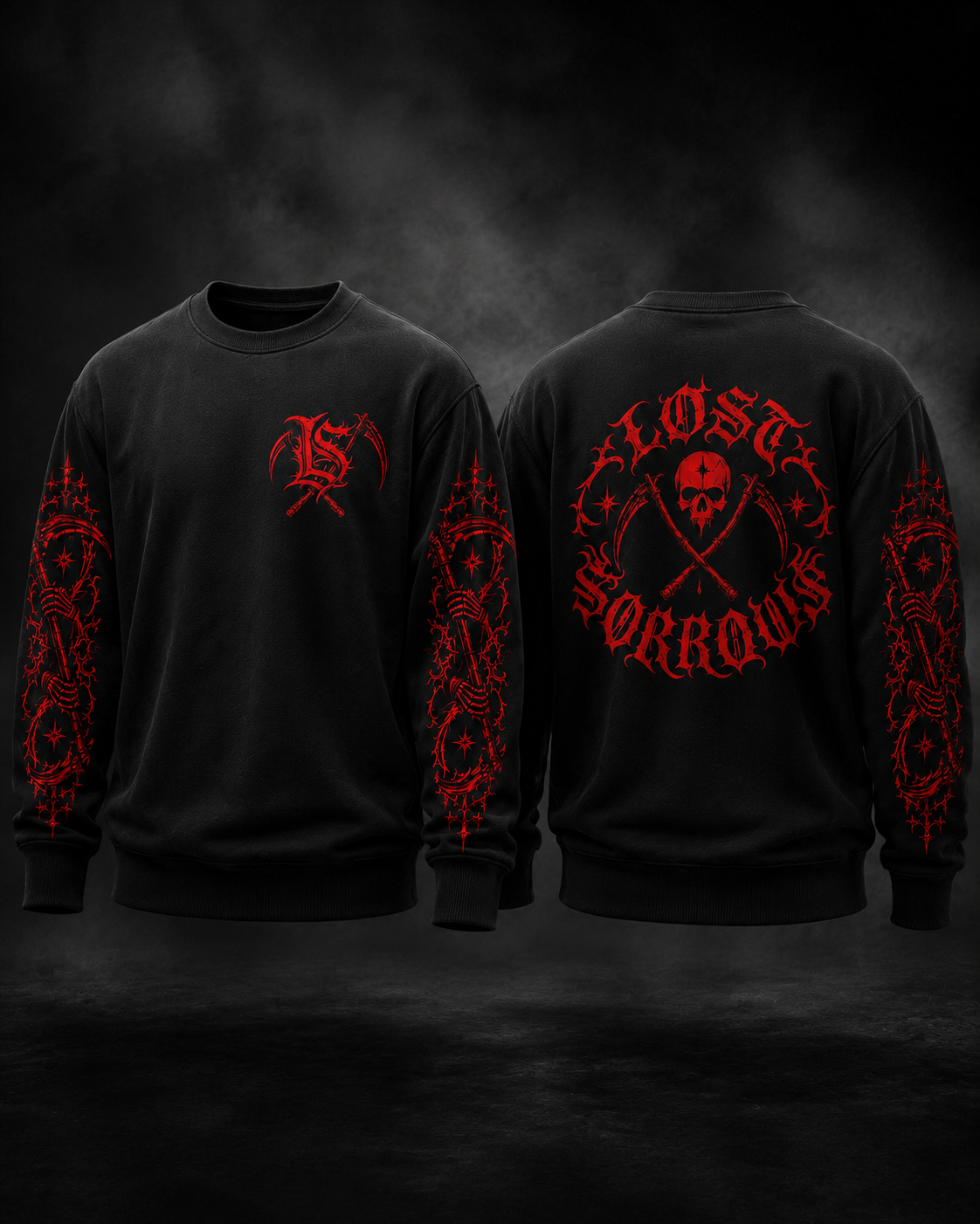 Lost Sorrows Scythe Long Sleeve T-Shirt