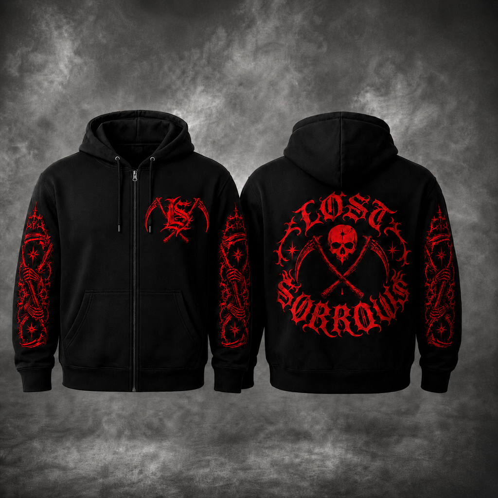 Lost Sorrows Scythe Zip Hoodie