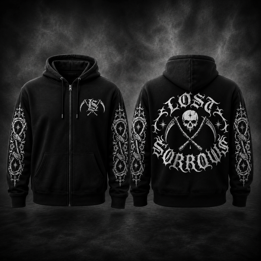 Lost Sorrows Scythe Zip Hoodie
